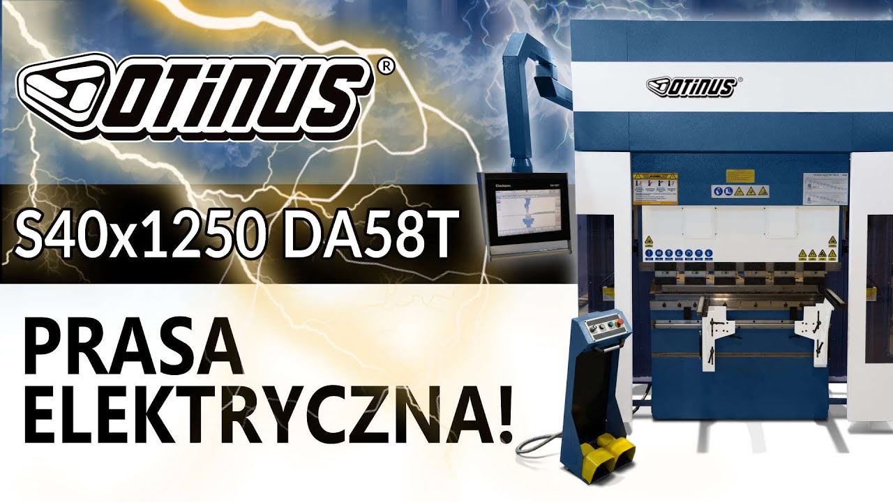 Elektryczna prasa krawędziowa CNC Otinus S40x1250 DA-58T