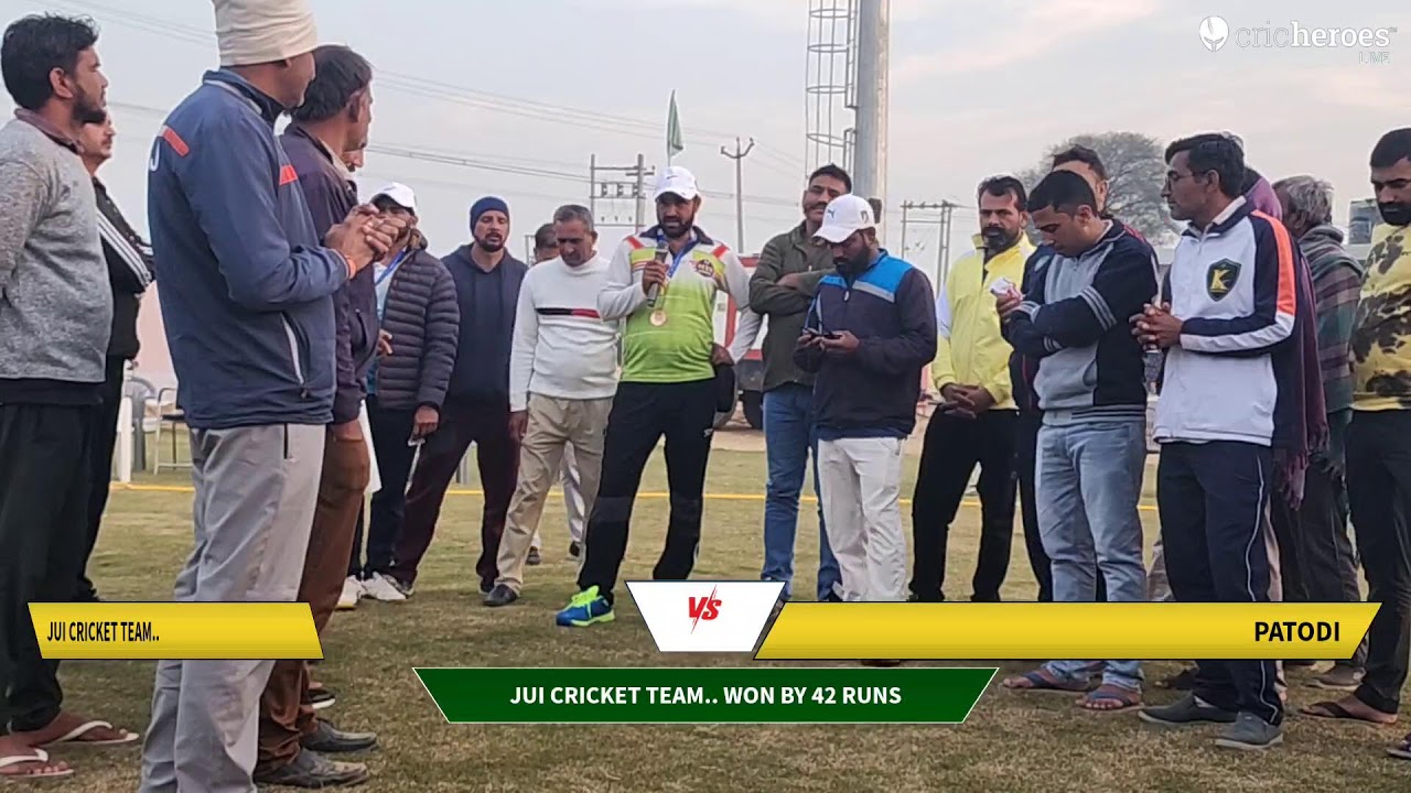 Jui Cricket Team.. vs Patodi live cricket match | ch.sube Singh memorial cup Dohka hariya live - ch