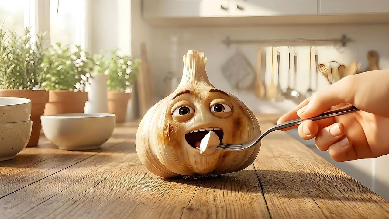 What If Vegetables Could Eat 🧄😲 ASMR AI