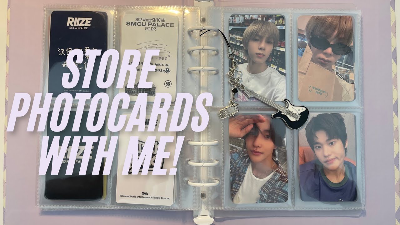 storing kpop photocards #1 ˚ʚ♡ɞ˚ riize, red velvet & new collection!