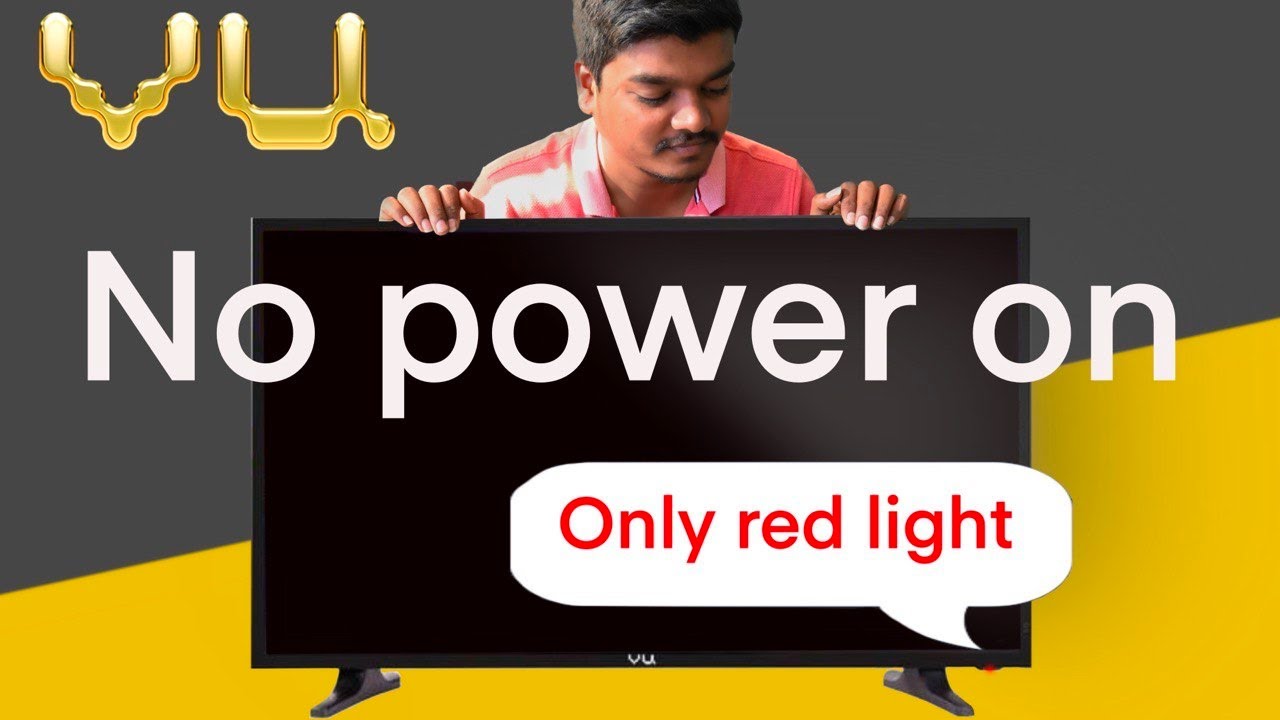 🛠 VU Led TV No power on | Red Light Only | Solution | Hindi