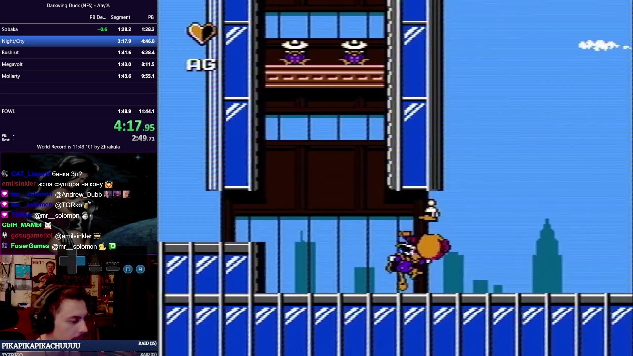 Disney's Darkwing Duck speedrun in 11:40 (World Record)