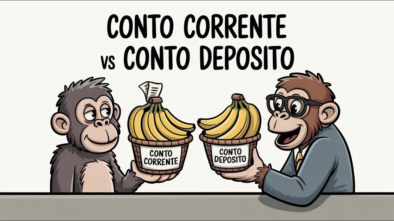 Conto Corrente o Conto Deposito? La differenza spiegata in poche banane 💰🍌