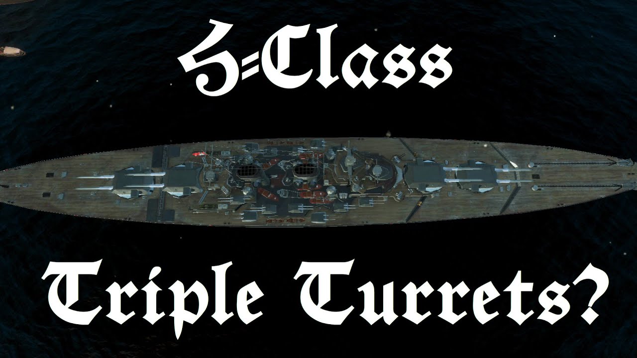 World of Warships Blitz History - H-Class Triple Turrets