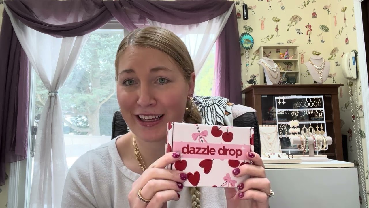 February 2026 Park Lane Jewelry unboxing with the blush crush necklace and a valentines dazzle drop
