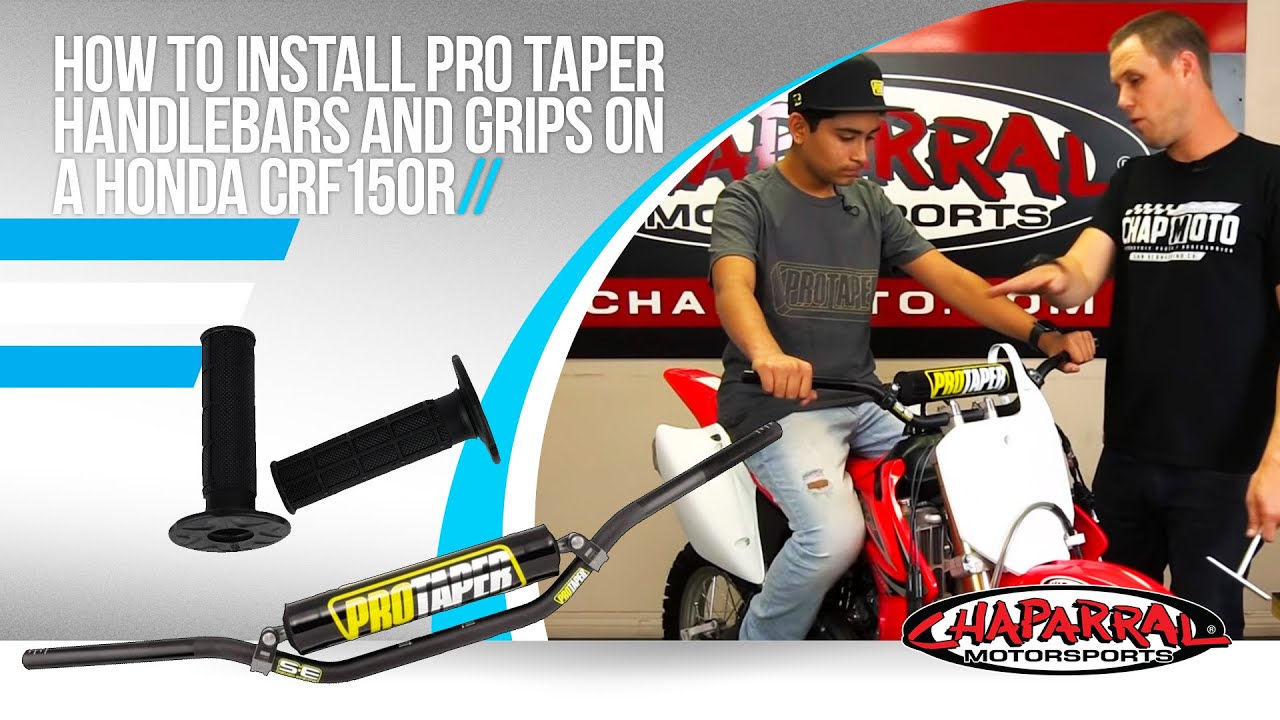 How to Install Pro Taper Handlebars and Grips on a Honda CRF150R with Dorian at Chaparral Moto