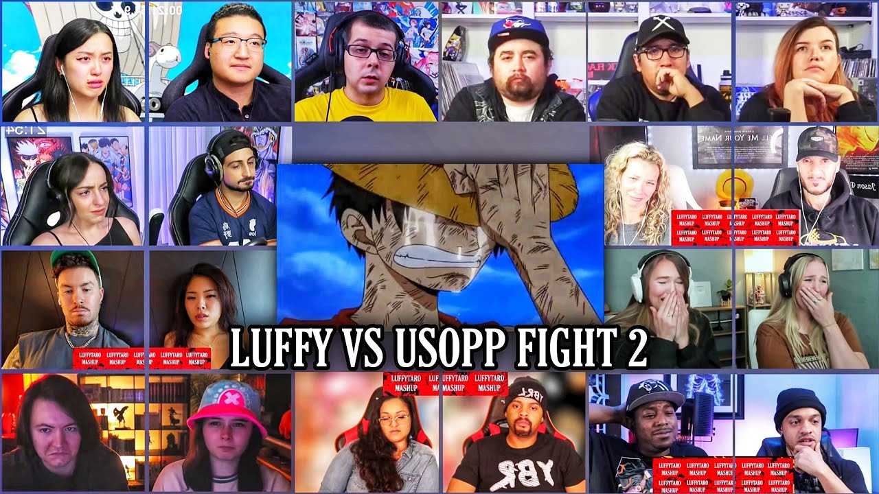 Luffy vs Usopp Fight 2 Reaction Mashup | One Piece Episode 236