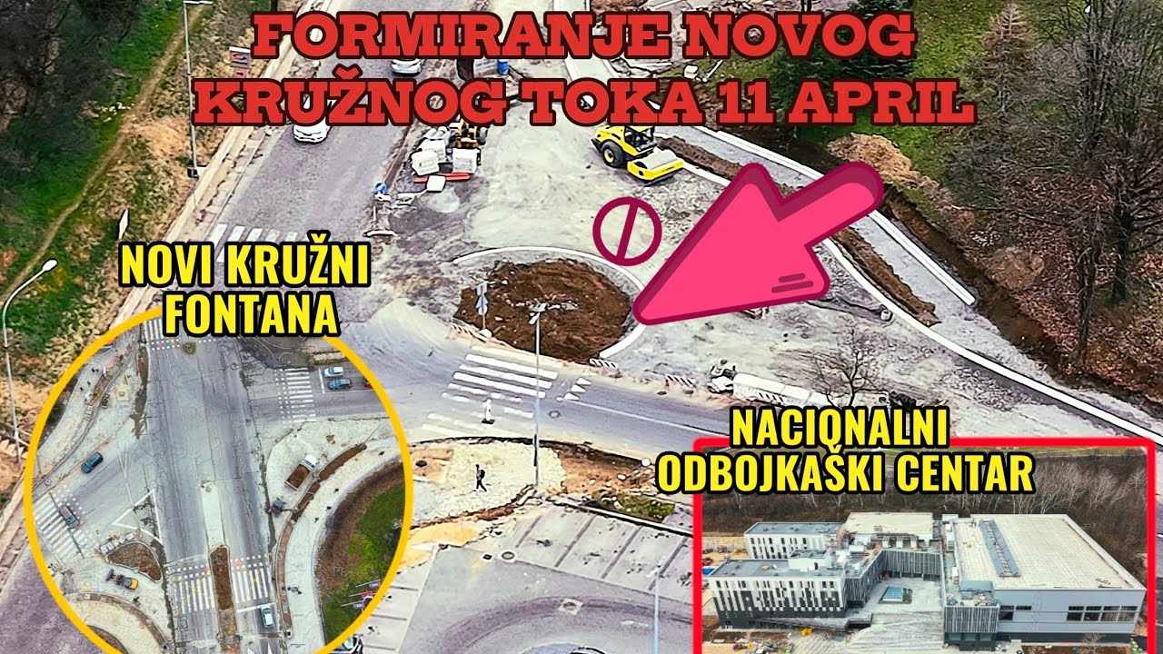 Formirana polovina kruznog toka 11 April,opet zatvoren Tosin bunar,ozidan Odbojkaski centar Srbije