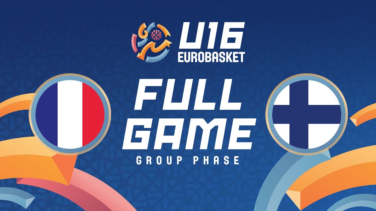 Group Phase | France v Finland | Full Basketball Game | FIBA U16 EuroBasket 2025