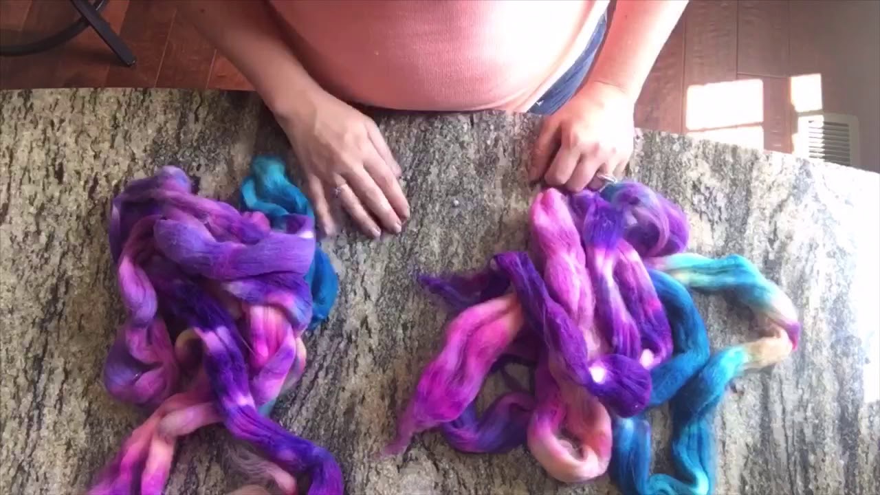 Fractal Spinning Prep and how to - craftymisfits Tour De Fleece Weekly challenge