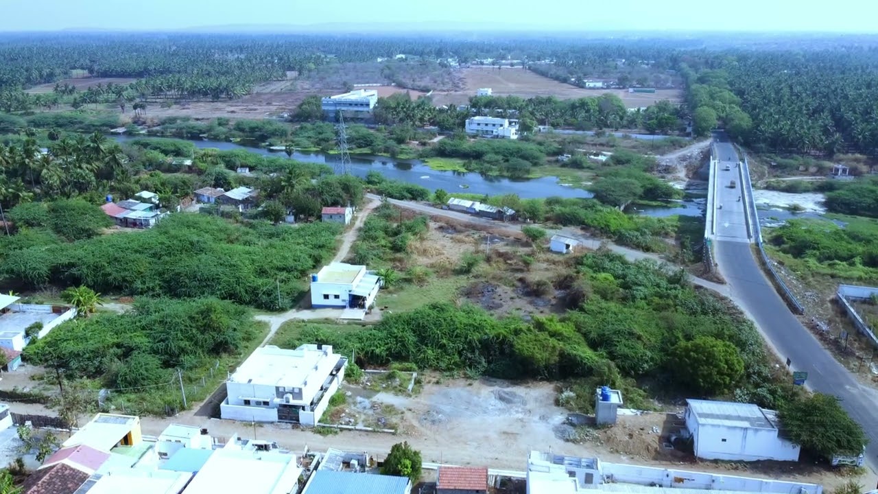 பழையகோட்டை(PALAYAKOTTAI) santhosh mahal Top view Noyyal Bridge View| Ela Photography