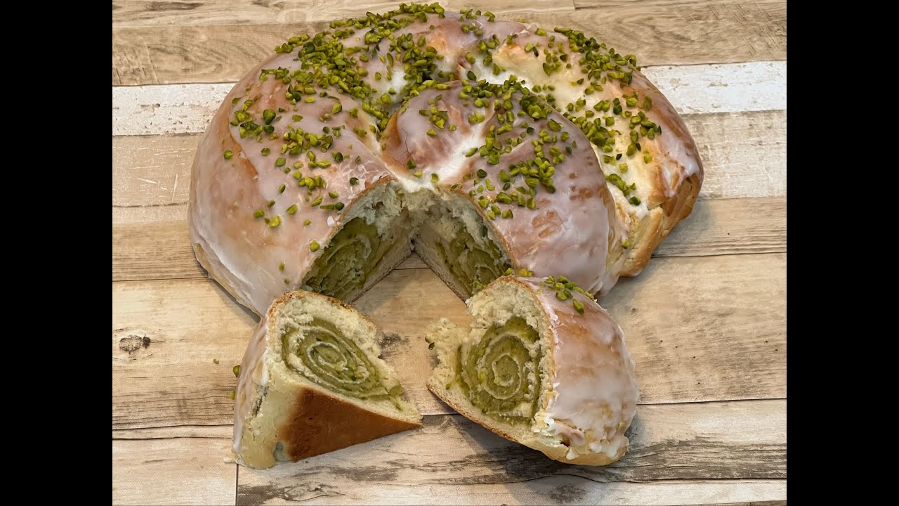 Pistazien-Marzipan-Schnecke