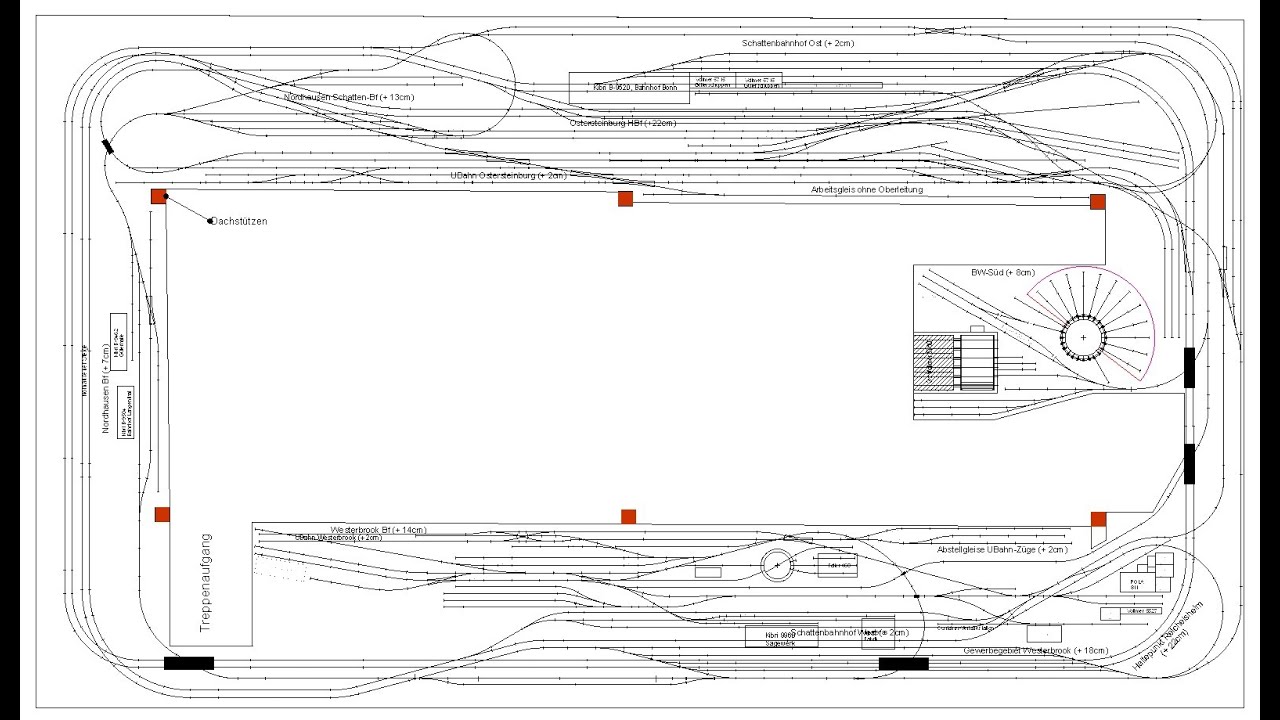 Leis Modellbahn H0 – Gleisplan