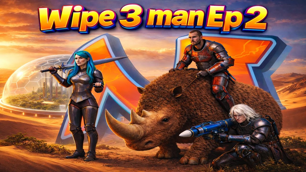 🔥​El día que los RHINOS dominaron el PvP | Wipe MESA 3 Man ARK #2🔥​