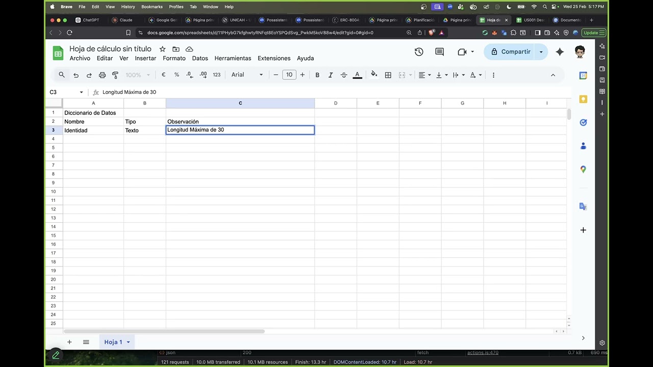 Diccionario de Datos y Diagrama de Clases