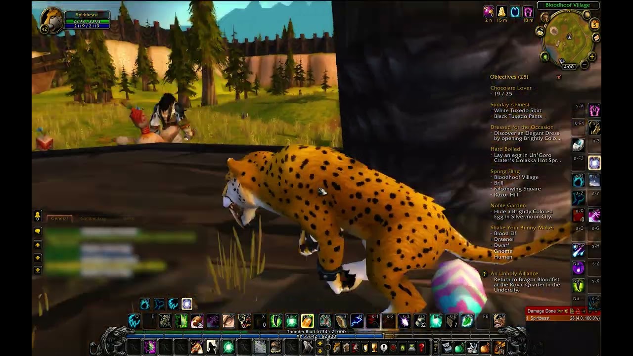 [WoW: WotLK] Noblegarden - I Found One!, Chocoholic, Shake Your Bunny-Maker, Spring Fling - Mulgore