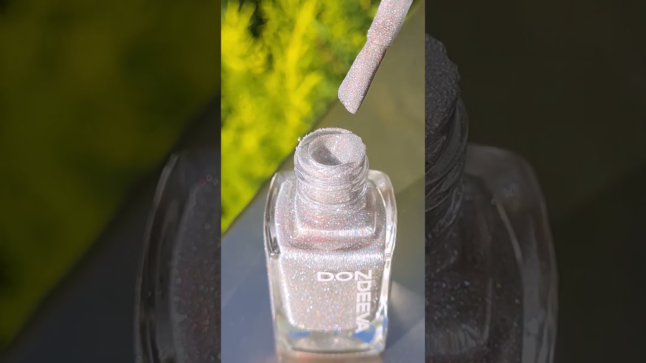 Silver Reflective Glitter #nailpolish by DonDeeva #nails #nailsart #manicure #nailsdesign #silver