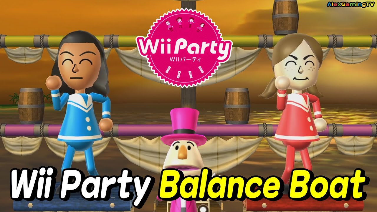 Wii party  - Balance Boat (Eng Sub) Player Guest D with Lucia  | AlexGamingTV
