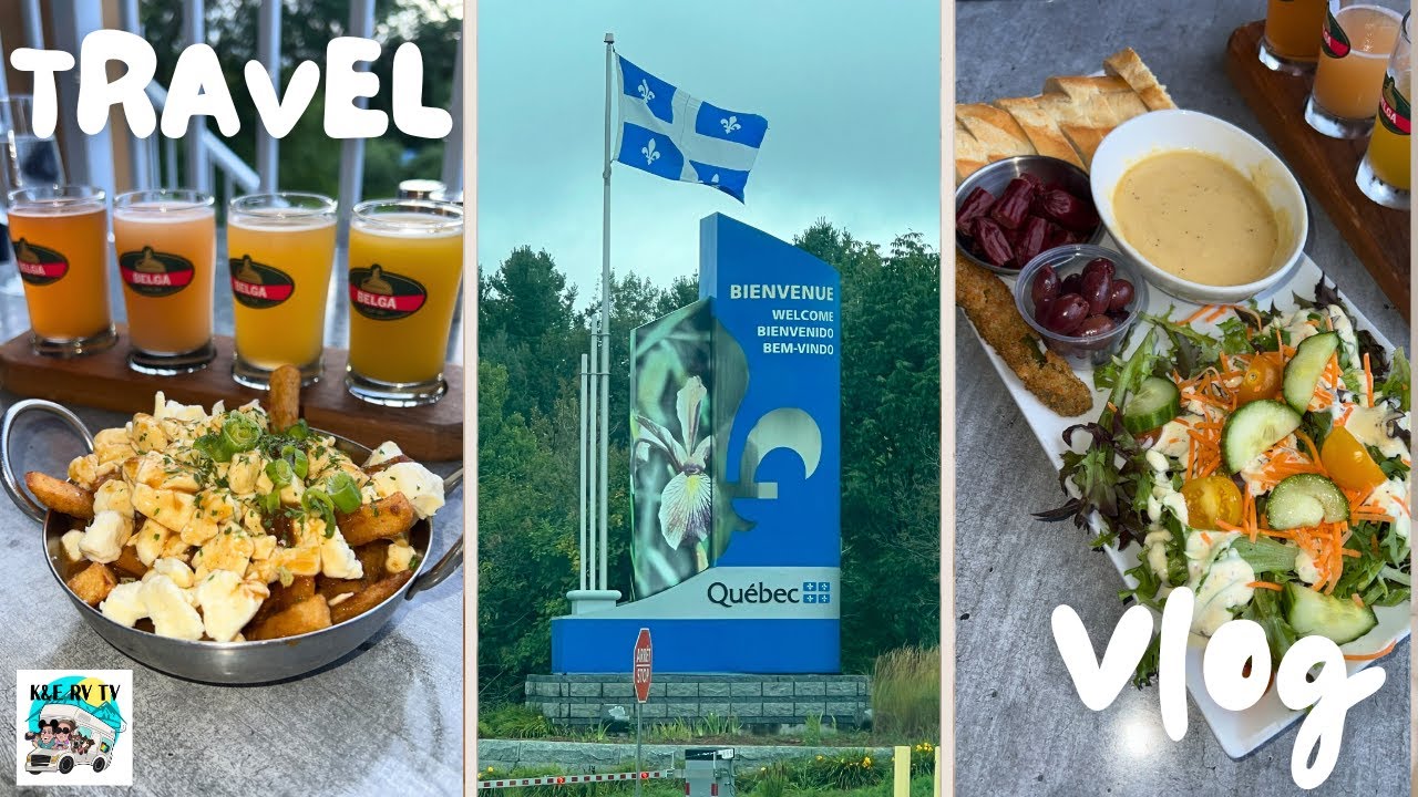 WE GOT SEARCHED AT THE CANADA BORDER! DAY ONE TRAVELING TO QUEBEC CITY, CANADA | MOTEL ILE D'ORLEANS