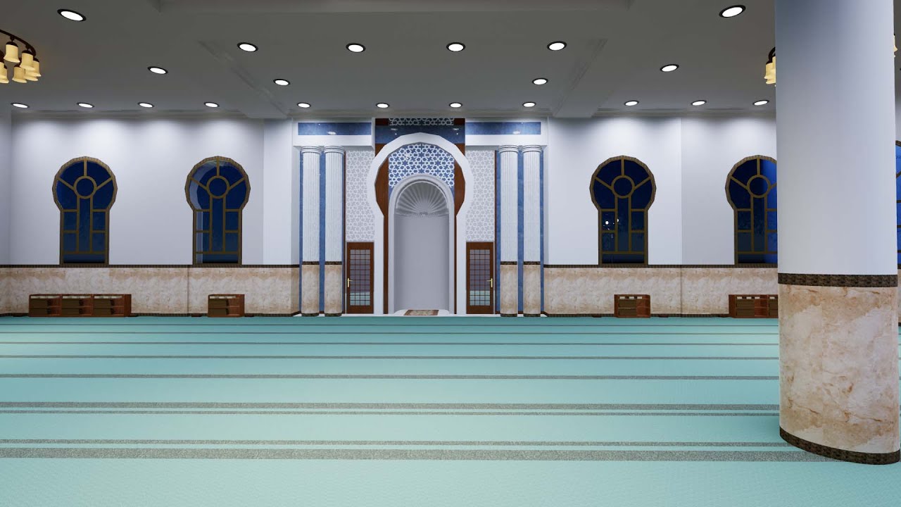 تصميم داخلي مسجد - Mosque Interior Design