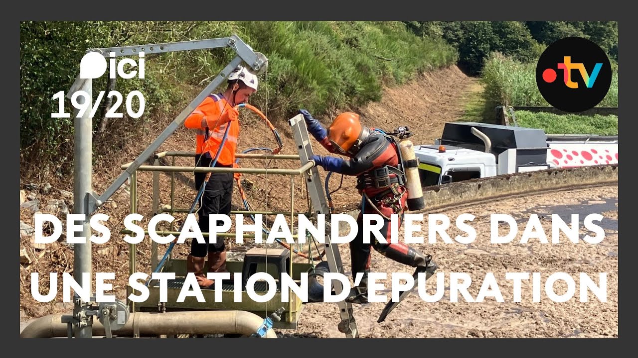 INSOLITE. Des scaphandriers dans les eaux usées de la station d'épuration