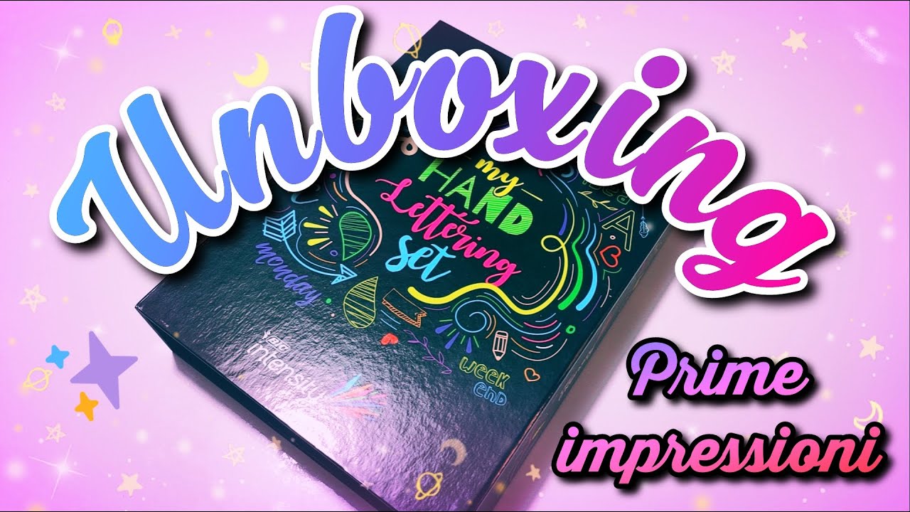 UNBOXING Cancelleria 😍 BIC INTENSITY My Hand Lettering Set ✨ Prime impressioni e prove colore | HAUL