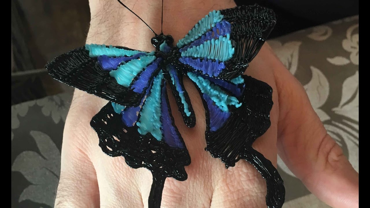 3D PEN CRAFTS - Butterfly timelapse