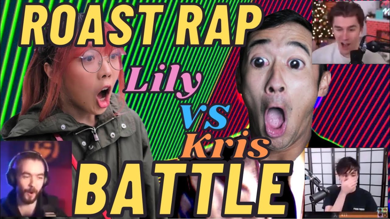 ROAST RAP BATTLE Lily Pichu VS Kristofer | Ludwig, Sykkuno, Jacksepticeye Reaction OTV Rust Funny