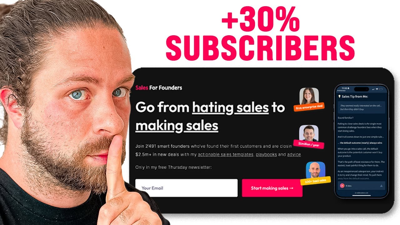 I Remade My First Ever Newsletter Landing Page
