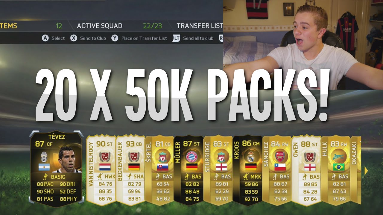 FIFA 15 - 20 x 50k Packs | HUGE Pack Opening!