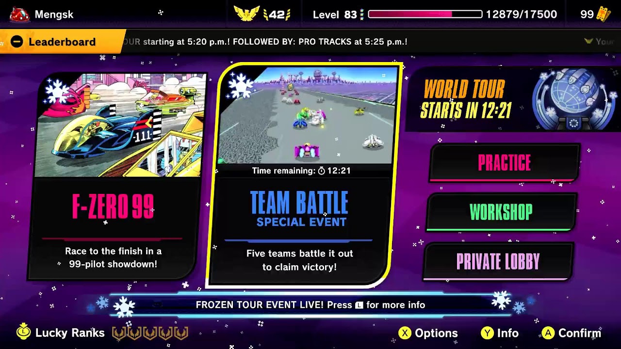 F-Zero 99 - Saturday Frozen World Tour