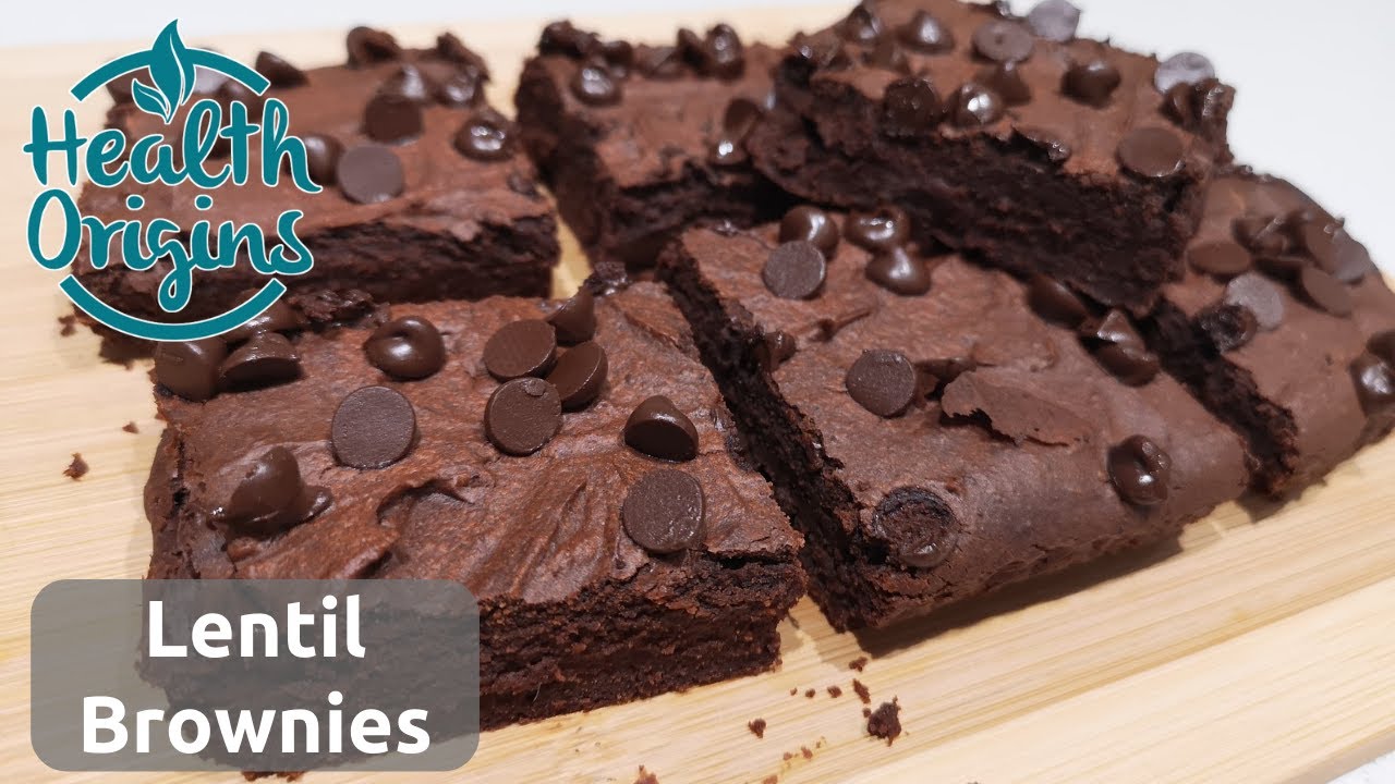Healthy Lentil Brownies - vegan, oil and gluten free