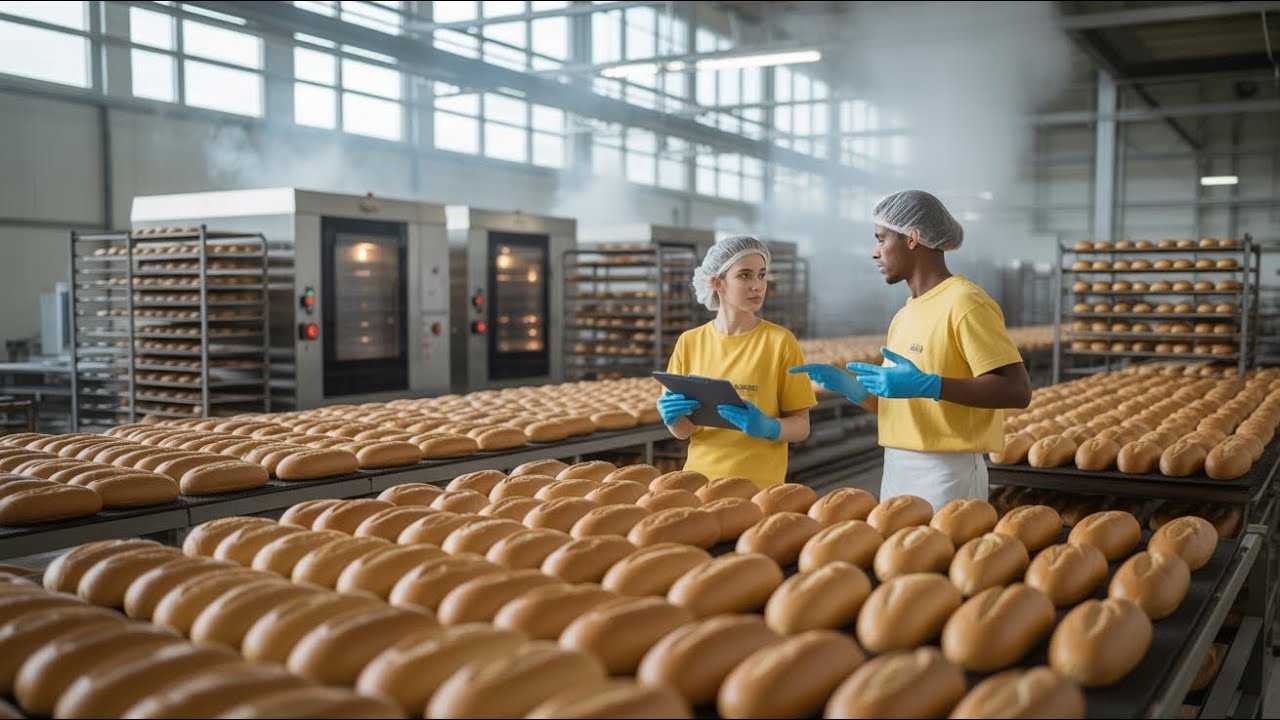 How White Bread Is Made 🍞 | Inside the Factory’s Ultra-Satisfying Process!