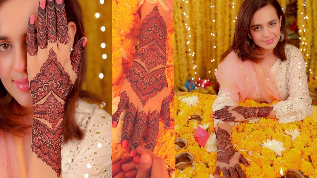 Sumbul Iqbal ne lagwai Kashee’s s Mehndi || Kashee’s Inspired Mehndi ||Sumbul Iqbal Henna Mehndi