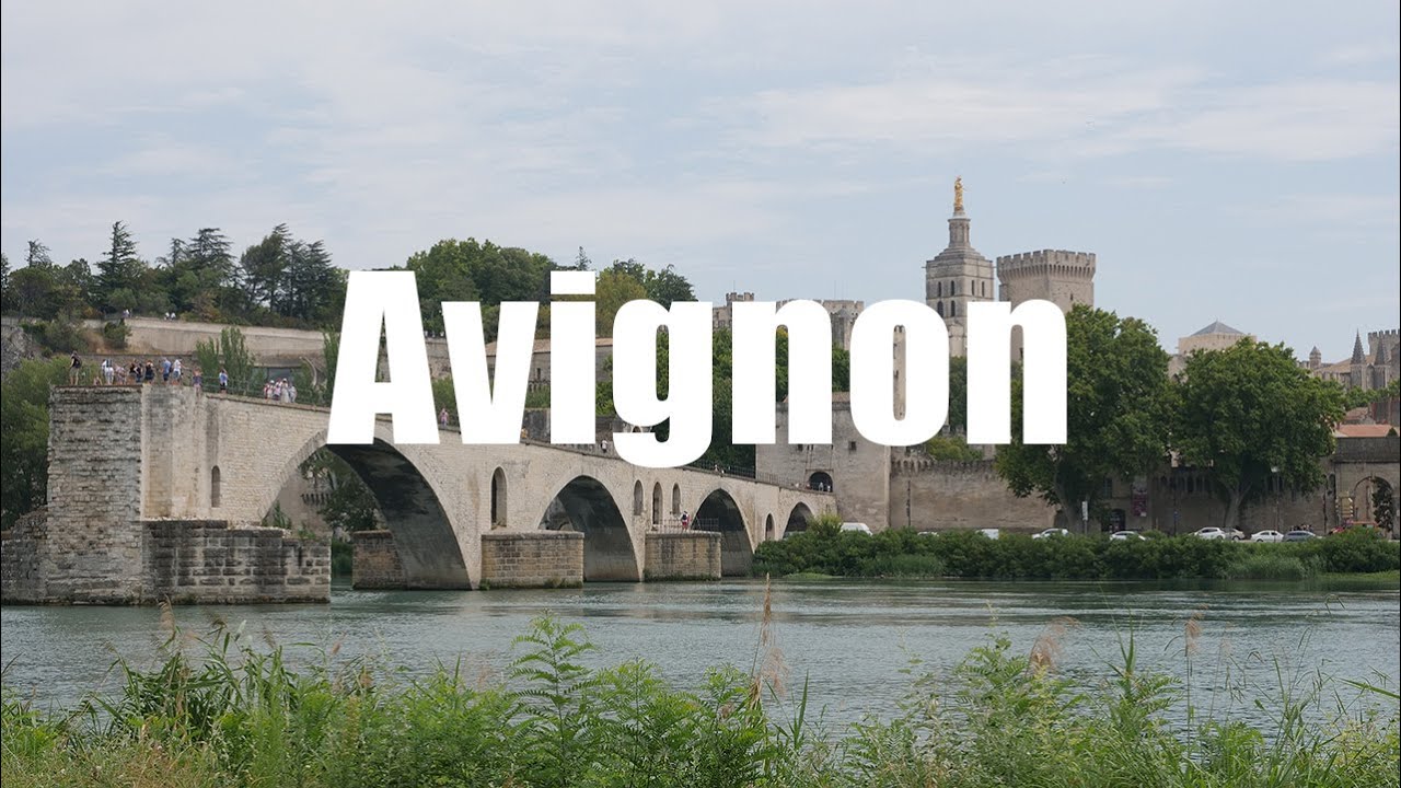 Avignon walking tour , France - 4K UHD - Virtual Trip