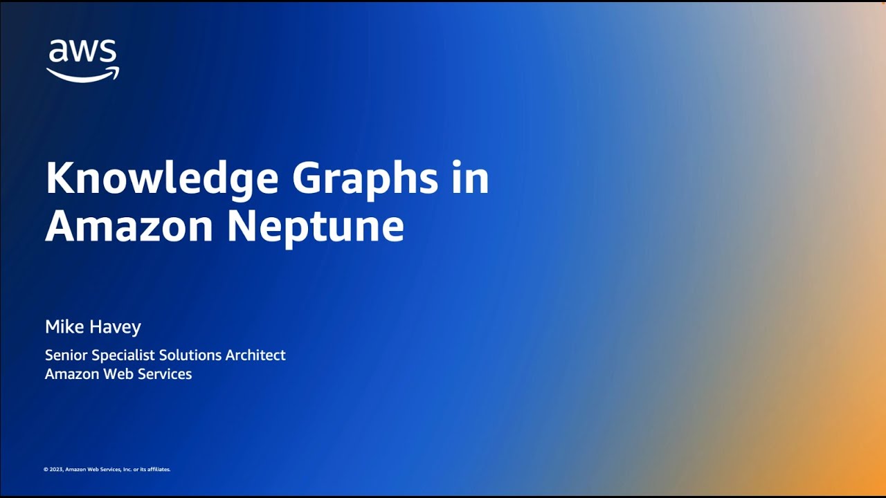 Knowledge Graph in Amazon Neptune | Amazon Web Services
