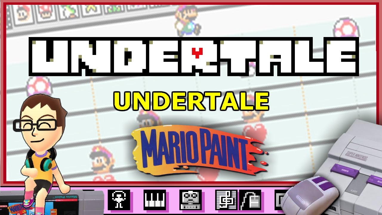 UNDERTALE from @UnderTale on Mario Paint @tobyfox
