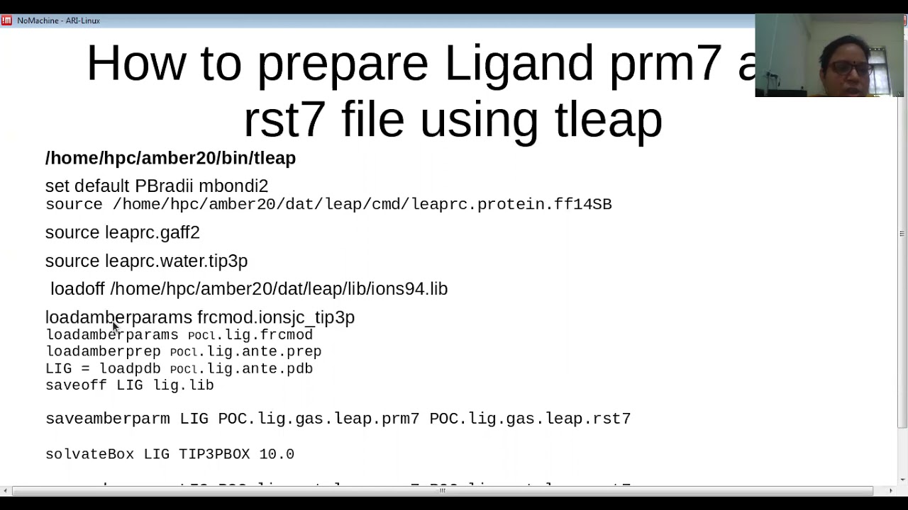 Tutorial 5: How to run MD simulations using Amber 20 Software while making complex file in Chimera