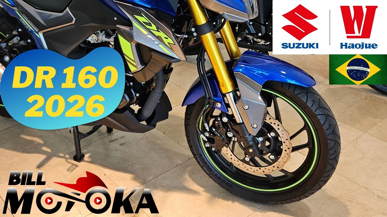 HAOJUE apresenta DR 160 2026 no Brasil, veja preço e o que muda.