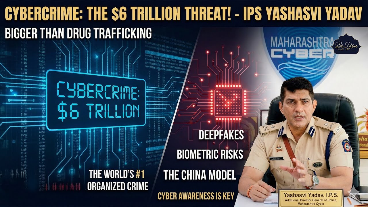 Cyber Crime Bigger Than India's GDP! ft. ADG Yashasvi Yadav IPS | Be You with Shraddha S Podcast