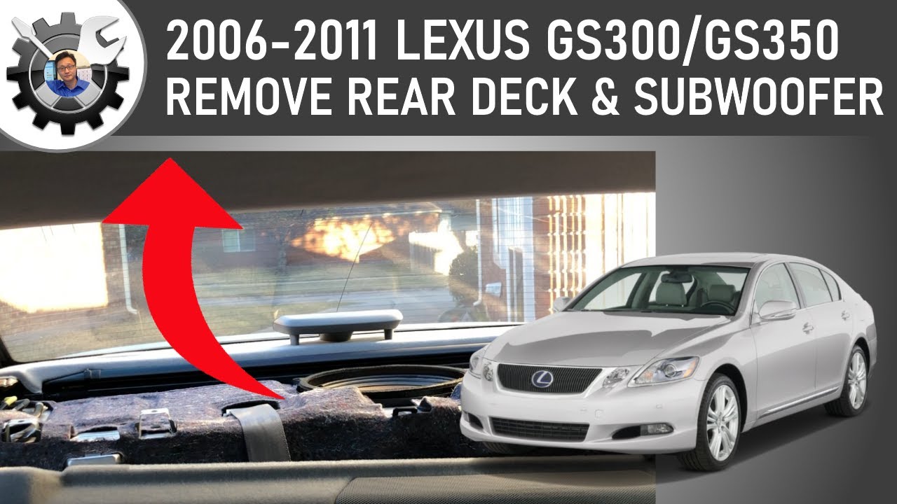 Снятие задней полки и сабвуфера Lexus GS 3-го поколения