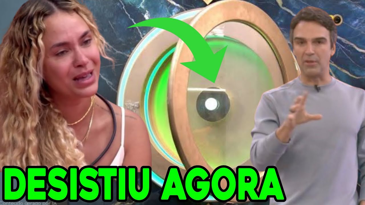 BBB 25: DESISTIU! SARAH SE DESPEDE DE TODOS E APERTA O BOTÃO DESISTIU ESTA DESCLASSIFICADA