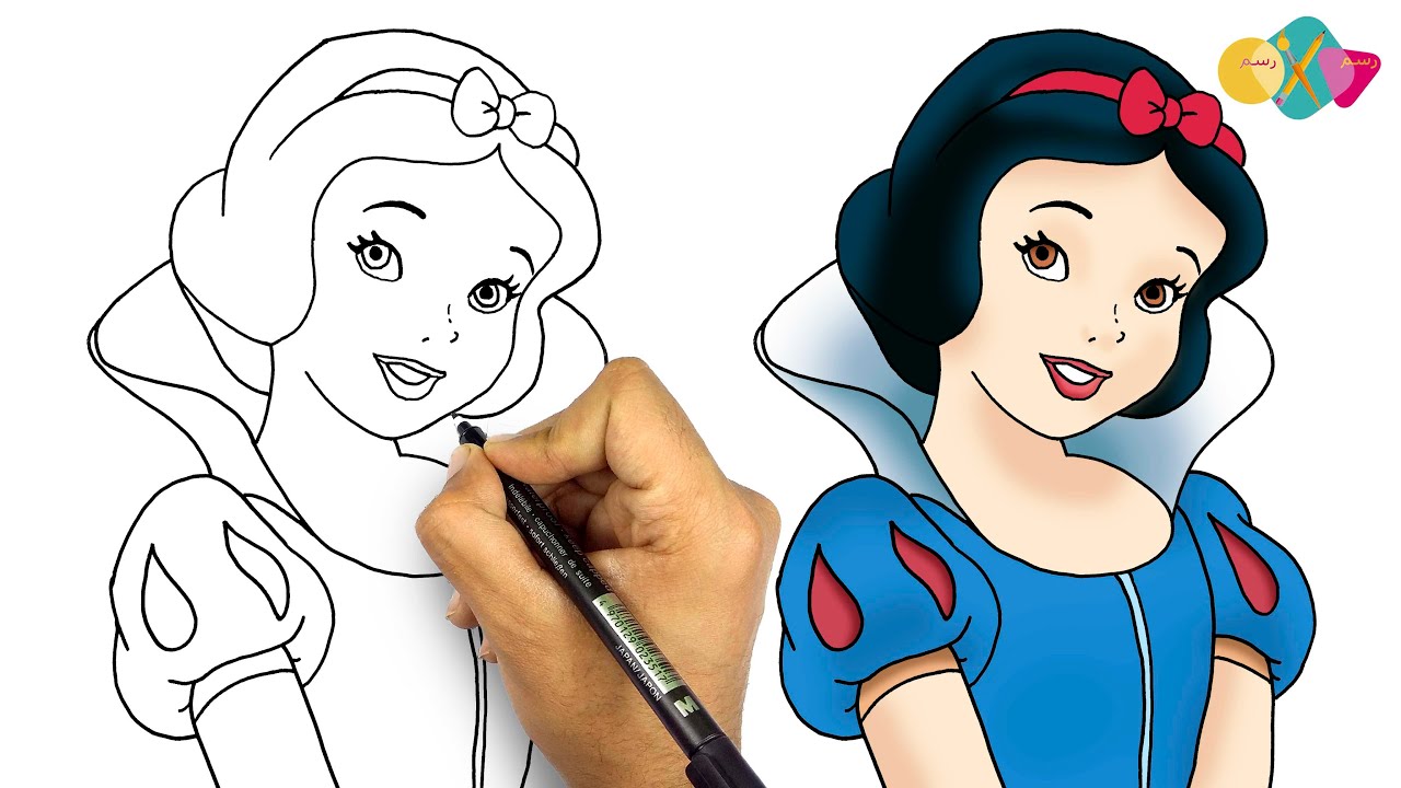 how to draw snow white from Snow White and the Seven Dwarfs || step by step for beginners