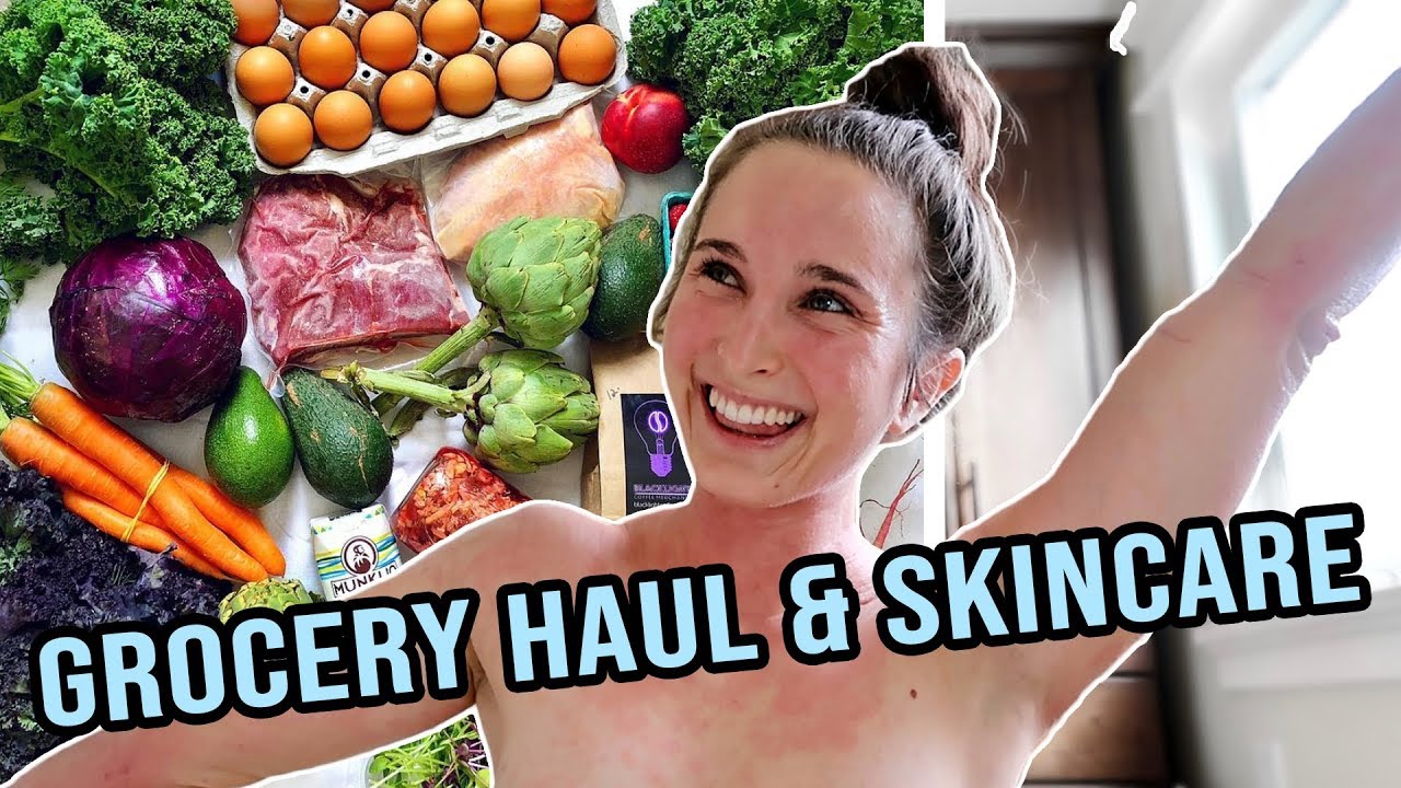 HEALTHIEST GROCERY HAUL - My AIP Diet + My Skincare Routine for Topical Steroid Withdrawal