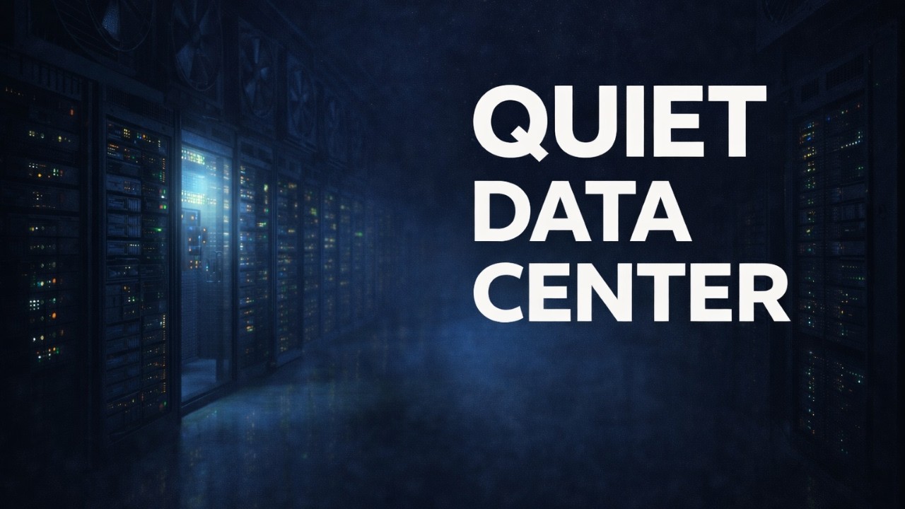 Midnight Data Center 🌙 Beneath the Silent Cooling Fans | calm sleep story