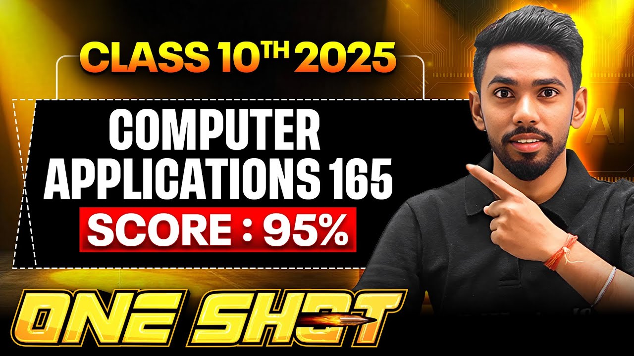 Complete Computer Applications (165)  in One Video - Score 100/100