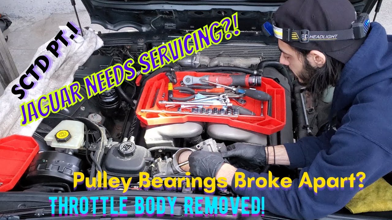 Jaguar XJR - Supercharger Teardown PT. 1 | Throttle Body Removed | Pulley Bearings Broke Apart