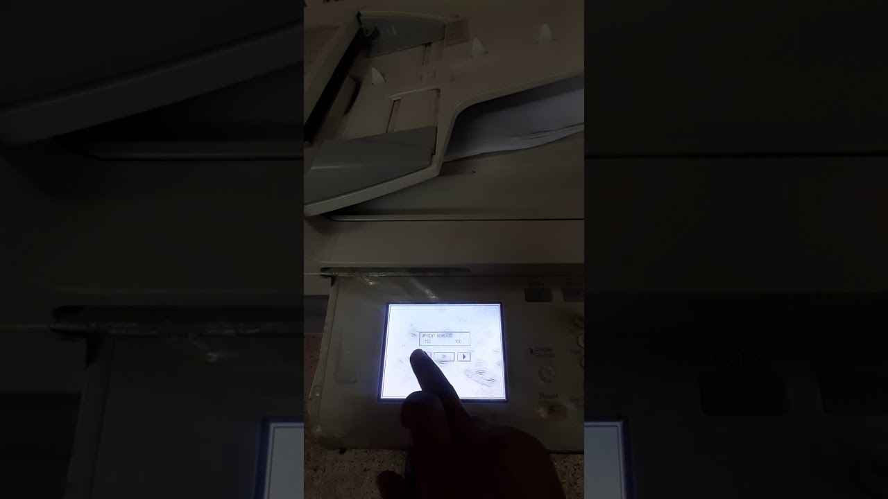 Canon image RUNNER 2525W XeroX machiNE Print Light And DaRk Settings