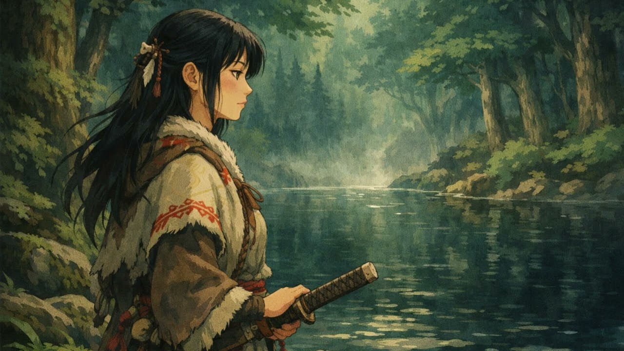 Japanese Zen music. Studio Ghibli style. Bushido Spirit. Ideal music for meditating or studying