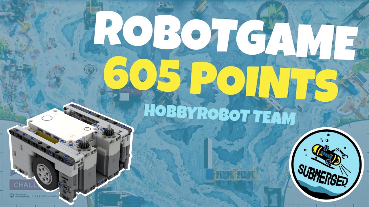 🤖 Robot Game FLL SUBMERGED season 605 points!
